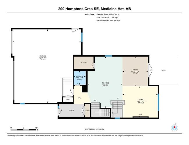 200 Hamptons Crescent Se, Home with 3 bedrooms, 2 bathrooms and 6 parking in Medicine Hat AB | Image 29
