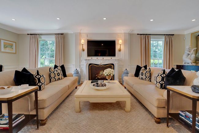 Formal living room w. Chesney marble fireplace | Image 5