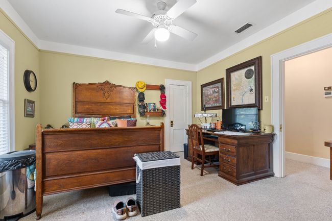 Office space featuring ceiling fan and carpet floors | Image 20