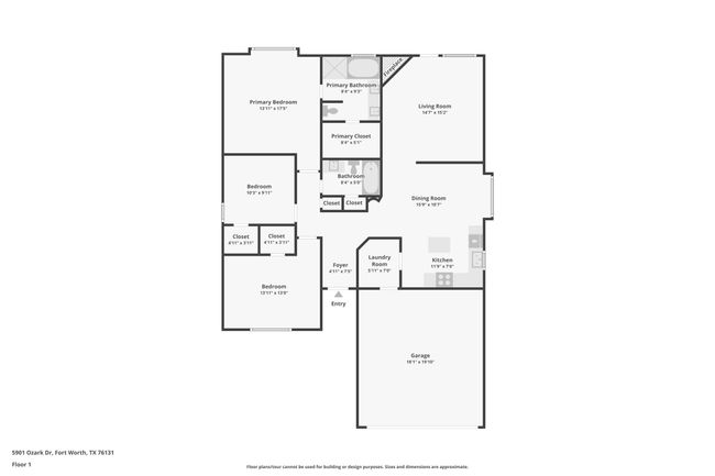 5901 Ozark Dr, House other with 3 bedrooms, 2 bathrooms and null parking in Fort Worth TX | Image 39