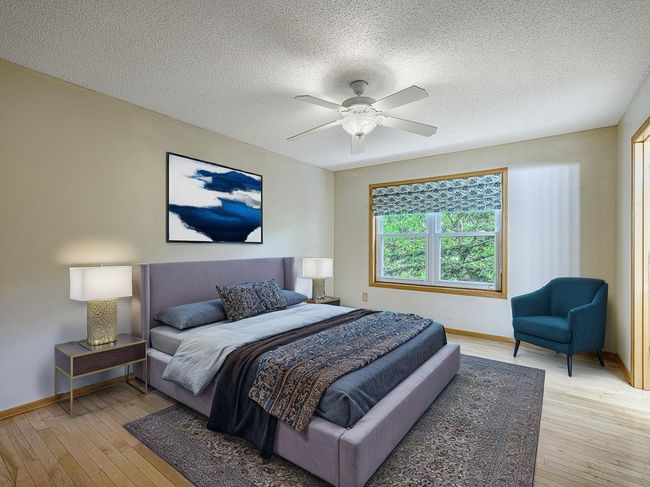 Virtually staged primary bedroom. | Image 12