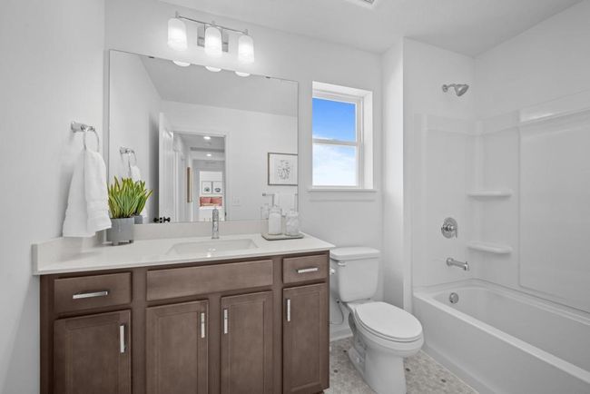 Secondary bath. Picture from Model Home. | Image 10