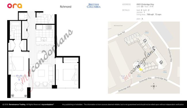 1003 - 6951 Elmbridge Way, Condo with 2 bedrooms, 2 bathrooms and 1 parking in Richmond BC | Image 36