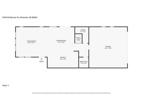 5743 W Warner St, Phoenix, AZ, 85043-6432 | Card Image