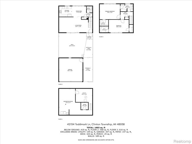 01-42134 Toddmark Ln, Clinton Township, MI, 48038 Floor Plan.jpg | Image 49