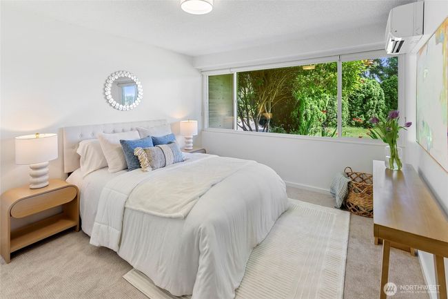 First Bedroom. Mini split ensures comfort with both heating and cooling. New carpet and paint | Image 16