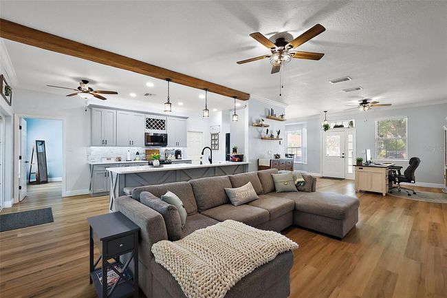 Sleek wood beam accent | Image 4
