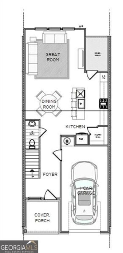 23 Fausett Lane, Townhouse with 3 bedrooms, 2 bathrooms and null parking in Dawsonville GA | Image 3