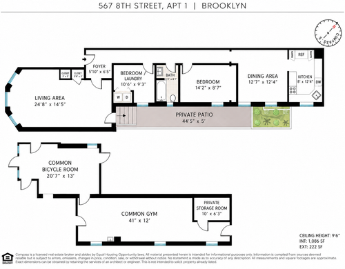 1r-567 8th St, Brooklyn, NY, 11215-4209 | Card Image