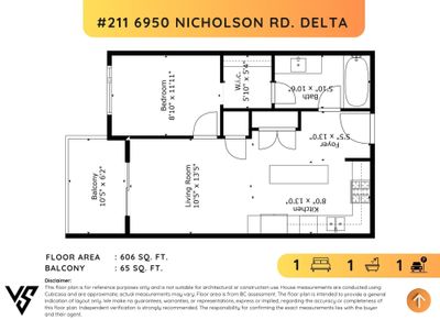 211 - 6950 Nicholson Rd, Condo with 1 bedrooms, 1 bathrooms and 1 parking in Delta BC | Image 3