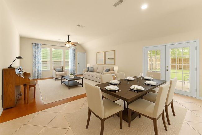 Virtually staged living room/breakfast area | Image 20