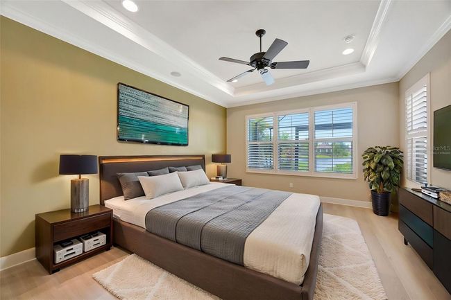 Virtually staged primary bedroom | Image 16