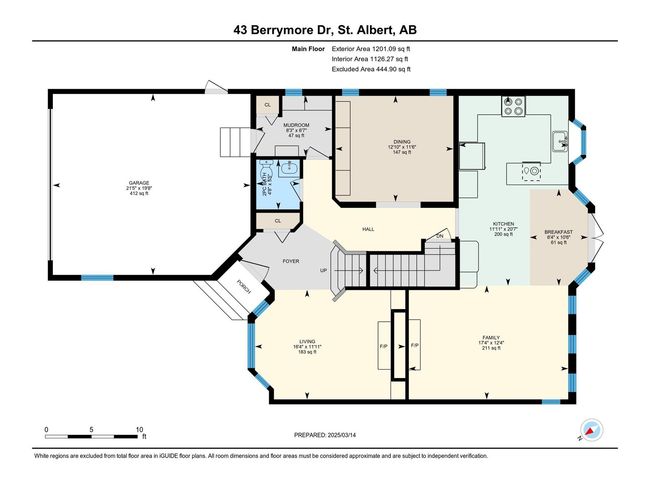 43 Berrymore Dr, House other with 5 bedrooms, 4 bathrooms and 2 parking in St. Albert AB | Image 52