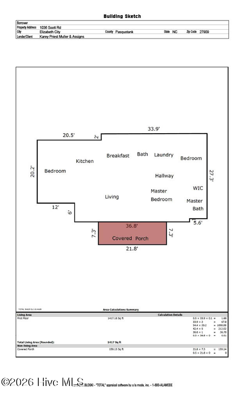 1036 Scott Rd, Elizabeth City, NC, 27909-9379 | Card Image