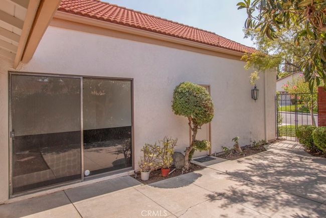 Another view of the front courtyard. Glass slider at left opens to one of the guest bedrooms. | Image 5