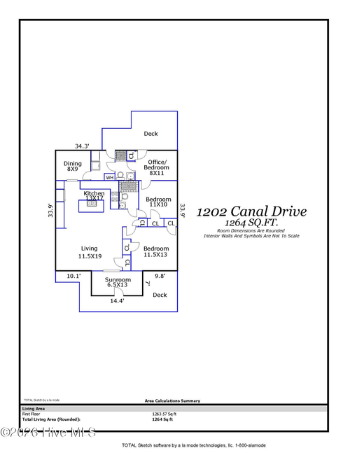 1202 Canal Dr, Carolina Beach, NC, 28428-6041 | Card Image