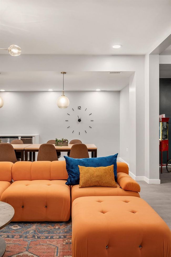 Living room featuring wood finished floors, baseboards, and recessed lighting | Image 16