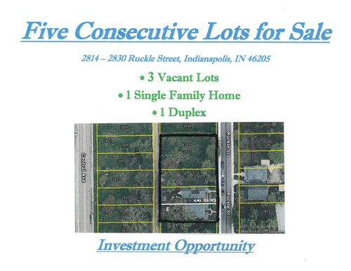 2814-2830 N Ruckle Street N, Indianapolis, IN, 46205 | Card Image