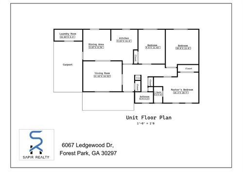 6067 Ledgewood Dr, Forest Park, GA, 30297-3227 | Card Image