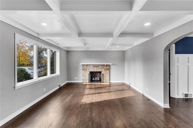 Spacious living room with a gas fireplace! | Image 5