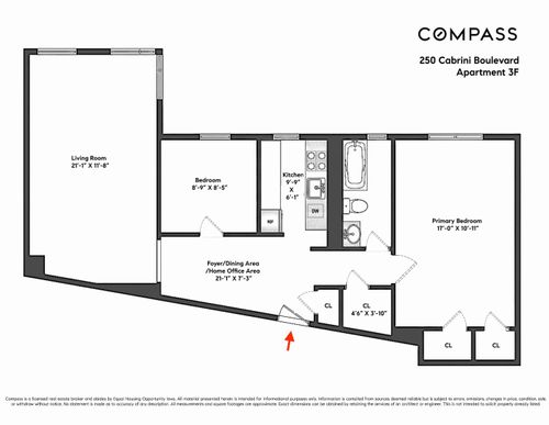 3f-250 Cabrini Blvd, New York, NY, 10033-1154 | Card Image