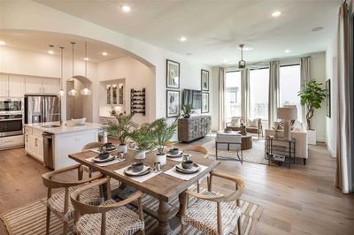 Dining Living Kitchen Staged REPRESENTATIVE PHOTO | Image 1