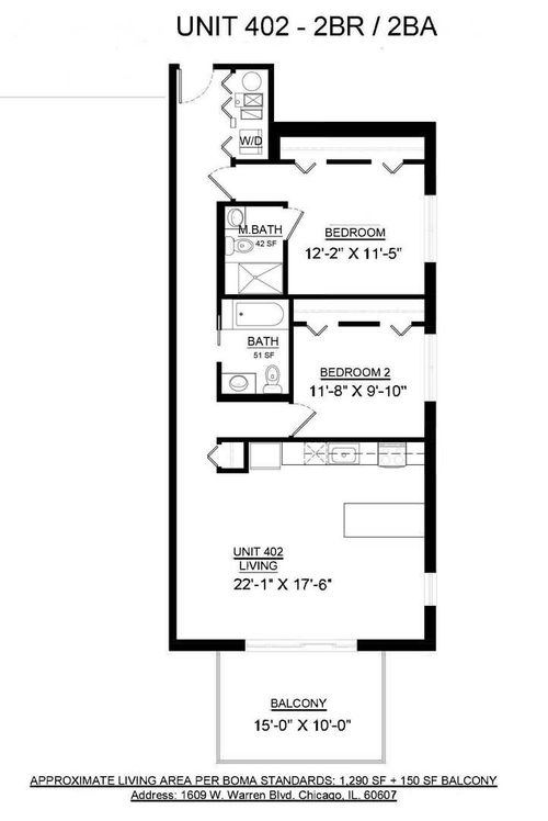 apt-402-1609 W Warren Blvd, Chicago, IL, 60612-2618 | Card Image