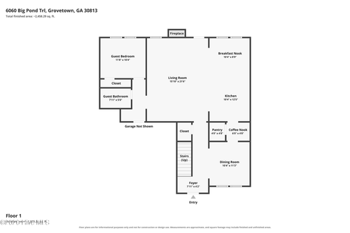 6060 Big Pond Trl, Grovetown, GA, 30813-4543 | Card Image