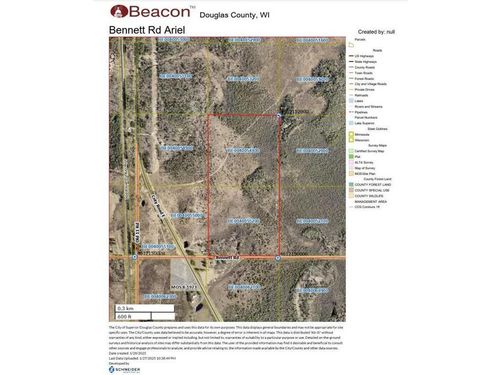 87XX E Bennett Road, SOLON SPRINGS, WI, 54873 | Card Image