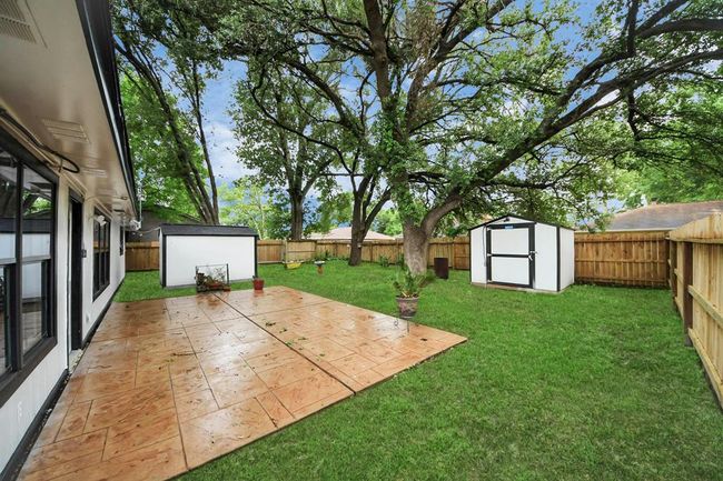 Large stamped concrete patio | Image 23