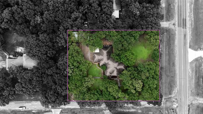 Aerial overview of property's location featuring property boundaries highlighted | Image 36