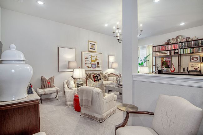 Carpeted living area featuring recessed lighting | Image 22