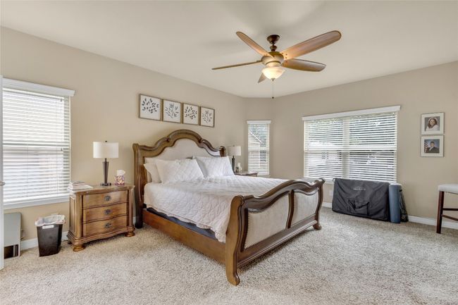 Living room featuring ceiling fan and recessed lighting | Image 8