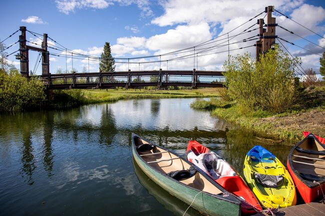 Kayaks and Suspension Bridge | Image 60