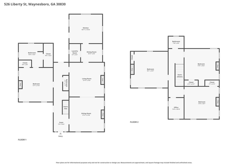 526 S Liberty Street, Waynesboro, GA, 30830 | Card Image