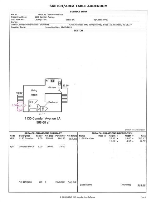 apt-a-1130 Camden Ave, Rock Hill, SC, 29732-3046 | Card Image