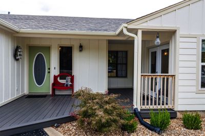 FRONT DOOR AND COVERED PORCH with new trex decking | Image 3