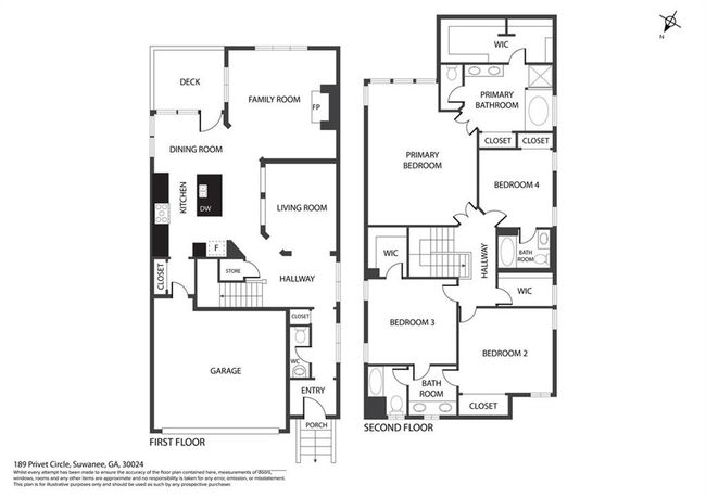 189 Privet Cir, House other with 4 bedrooms, 5 bathrooms and 2 parking in Suwanee GA | Image 47