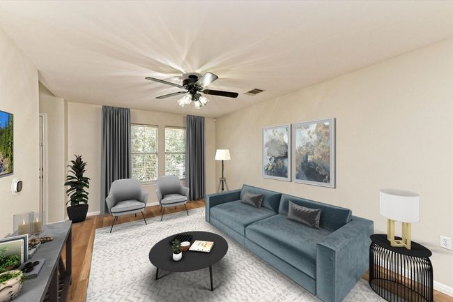 This virtually staged Living Room helps visualize a "lived in" space. | Image 4