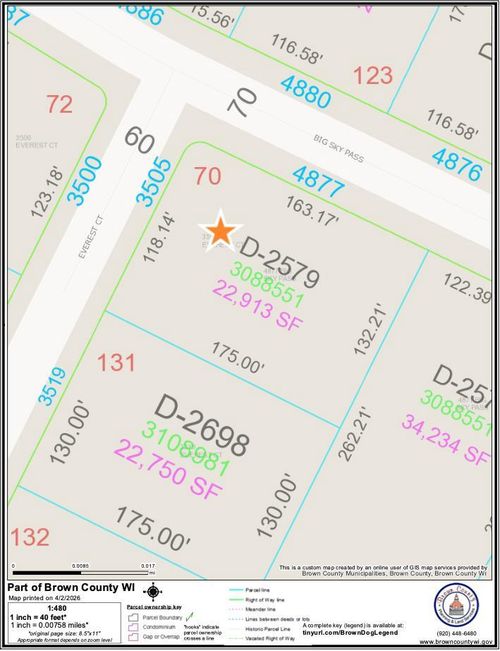 4877 Big Sky, LEDGEVIEW, WI, 54115 | Card Image