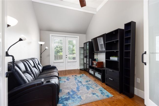 Office/Den Space that features french doors opeing to the back patio | Image 25