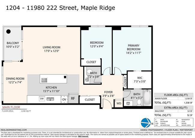 1204 - 11980 222 St, Condo with 2 bedrooms, 2 bathrooms and null parking in Maple Ridge BC | Image 27
