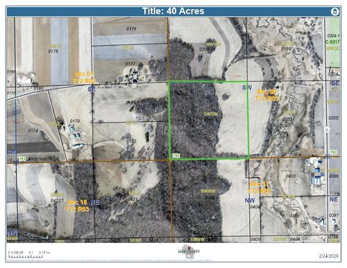 40 Acres Marshall Road, Ironton, WI, 53959 | Card Image