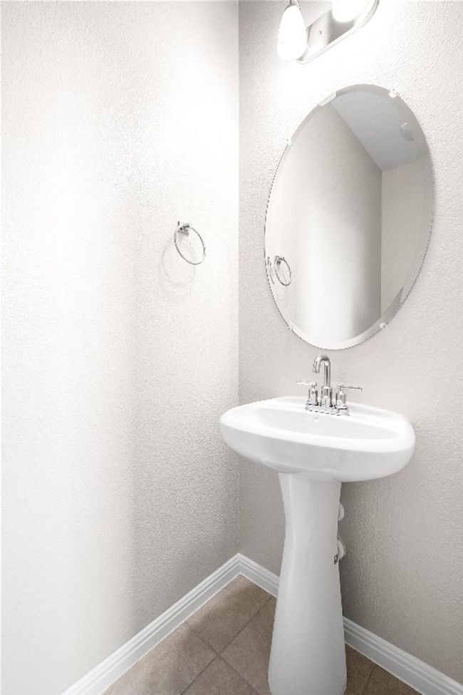 Bathroom featuring tile patterned flooring and baseboards | Image 10