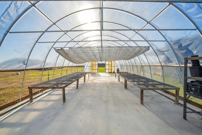 Slab-set greenhouse with new plastic. Estimated 720 sq ft. | Image 24