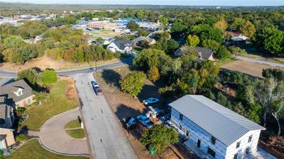 Drone Photo! View of the vacant lot on the right-hand side and Graham Regional Medical Center is less than a block away. | Image 3