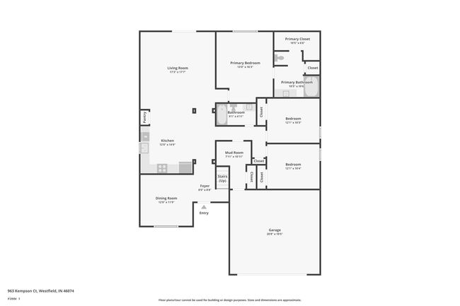 963 Kempson Ct, House other with 3 bedrooms, 2 bathrooms and null parking in Westfield IN | Image 33
