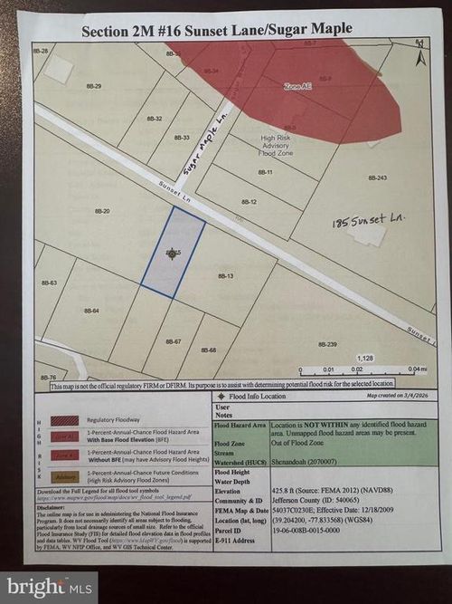 Lot #16 Sunset Lane, HARPERS FERRY, WV, 25425 | Card Image