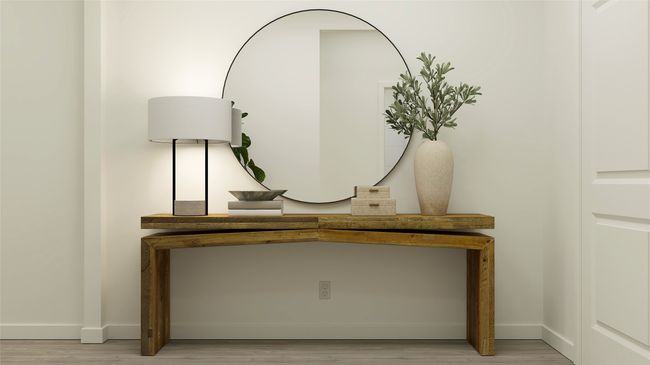 Detailed view of wood finished floors and baseboards | Image 10