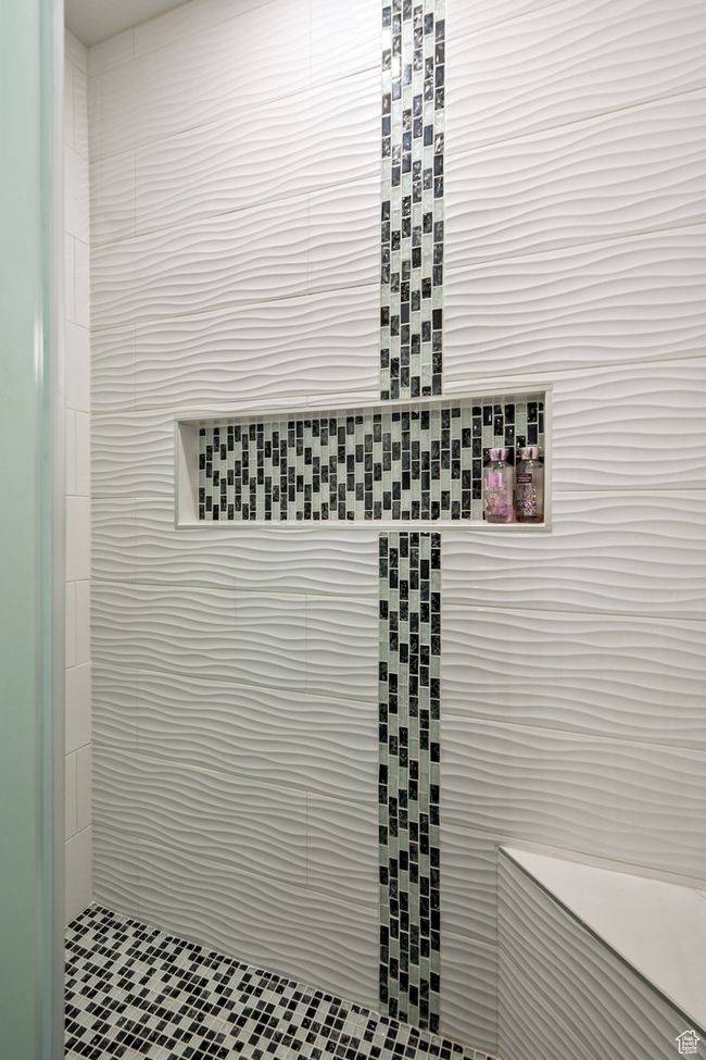 Bathroom view of tiled shower | Image 76